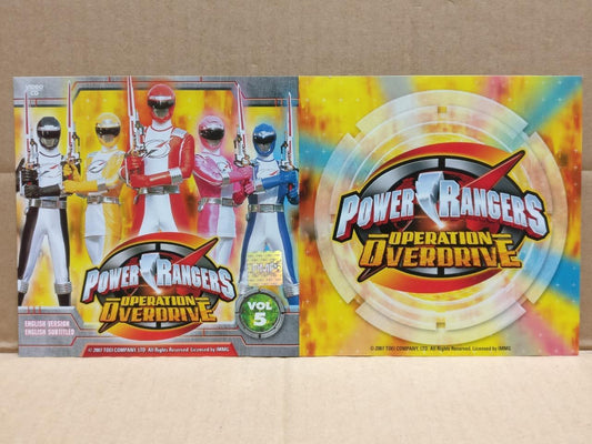 Power Rangers Operation Overdrive (5) Rare Singapore Video VCD & Card FCS9612