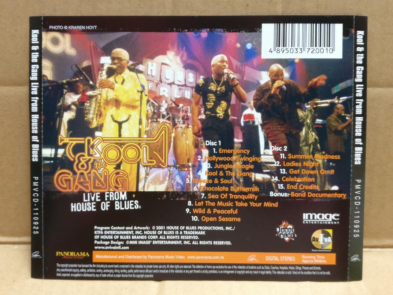 AMM Kool & The Gang 2001 Hong Kong English Video 2x VCD FCS10109