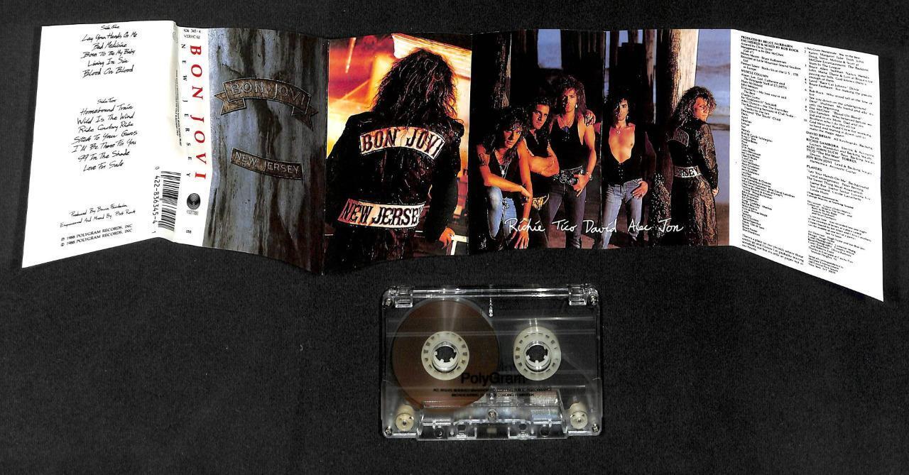 Bon Jovi New Jersey 1988 Polygram Indonesia Cassette 卡帶 磁帶 CS1416