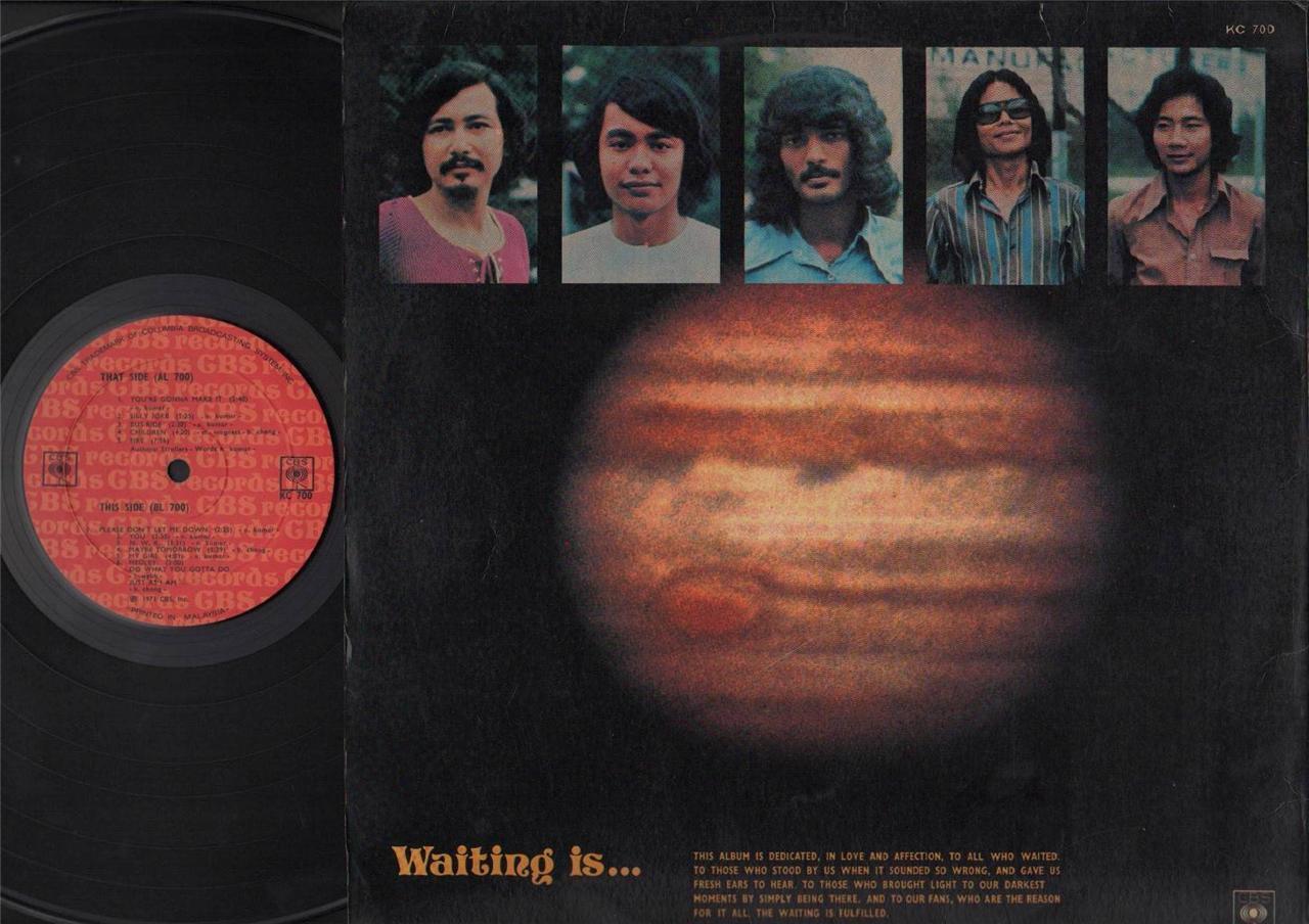 Mega Rare Singapore The Strollers Waiting is Psych Garage G/F 1973 12" LP MLP361