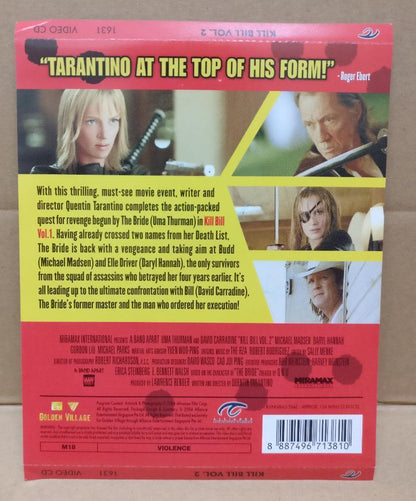 Movie Kill Bill Vol.2 Uma Thurman David Carradine Singapore 2x VCD FCS8305