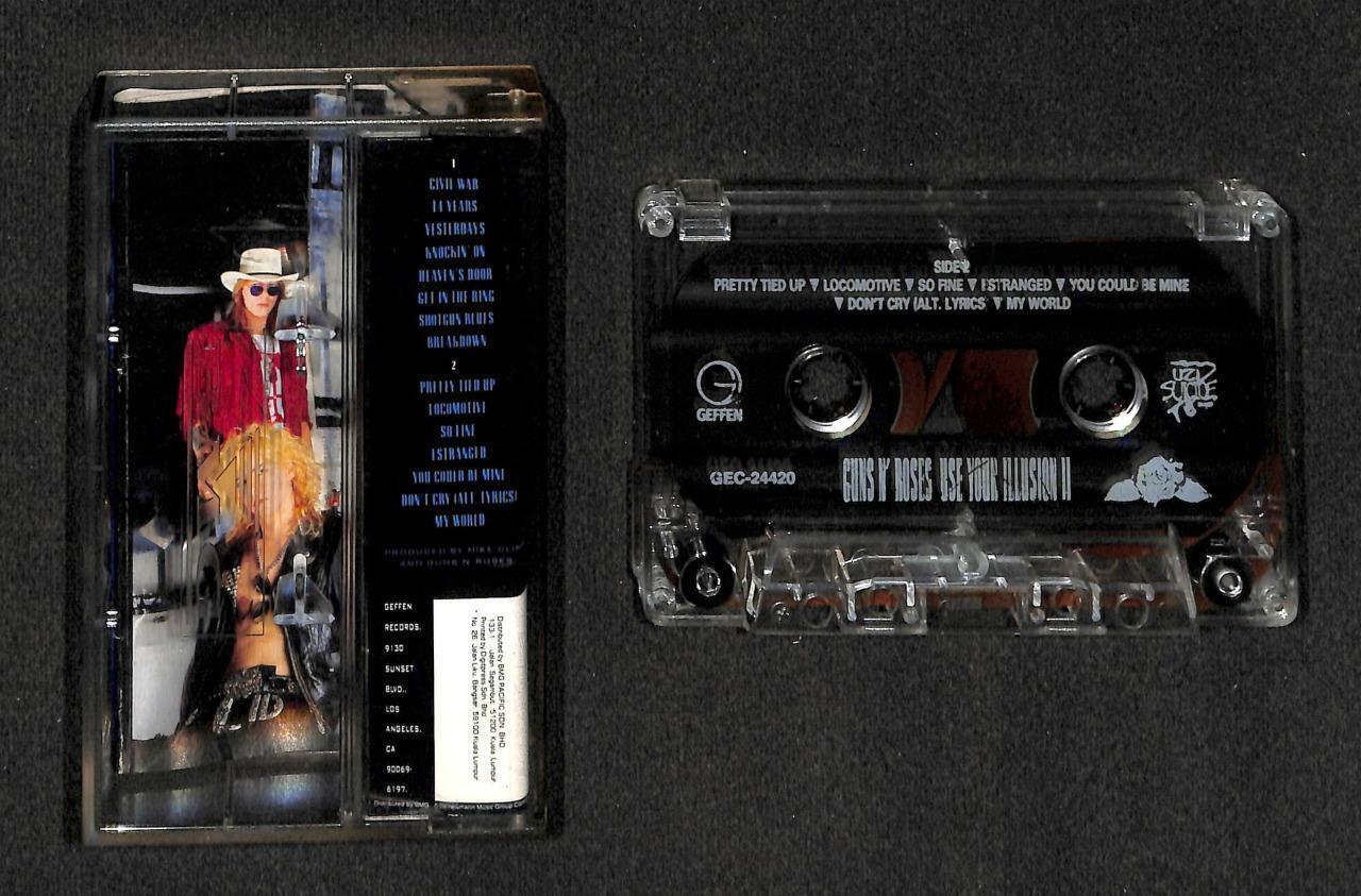 Guns N' Roses Use Your Illusion 2 Mega Rare Malaysia Cassette CS1725