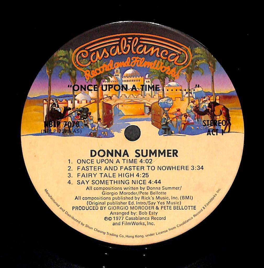 Donna Summer Once Upon A Time 1977 Rare Hong Kong G/F English 2x LP ELP2383