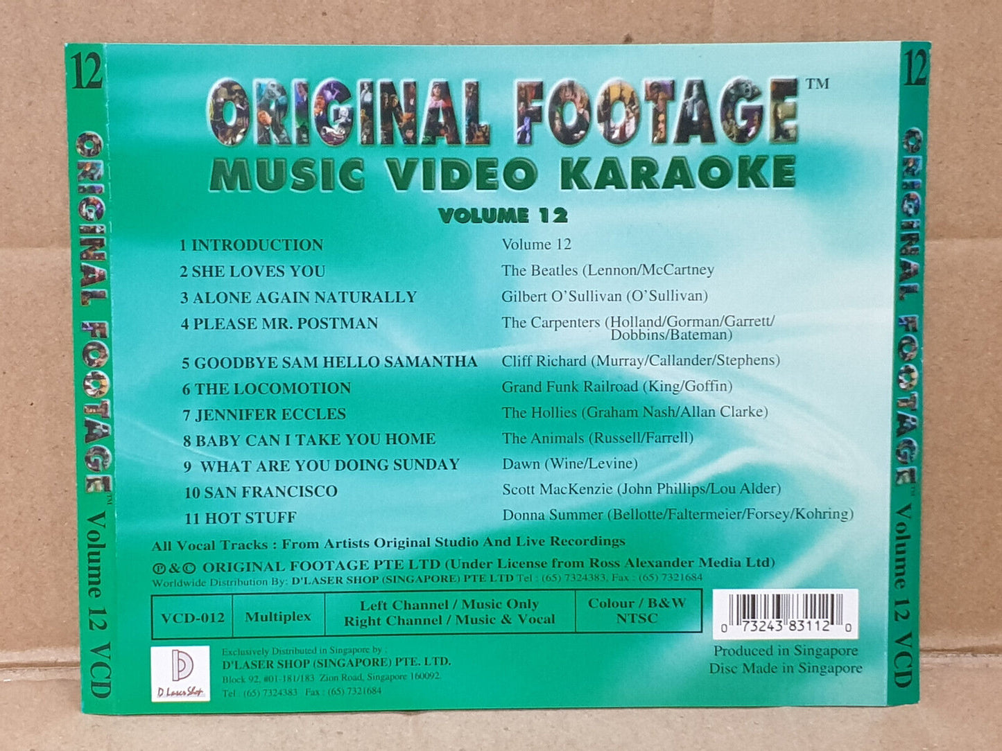 Various Artists Beatles Donna Summer Karaoke Singapore Video VCD (FCS10558)