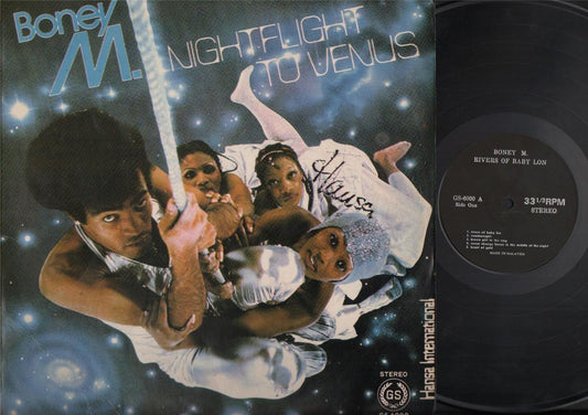 Boney M Nightflight To Venus Mega Rare Grey Label Malaysia 12" LP ELP1769