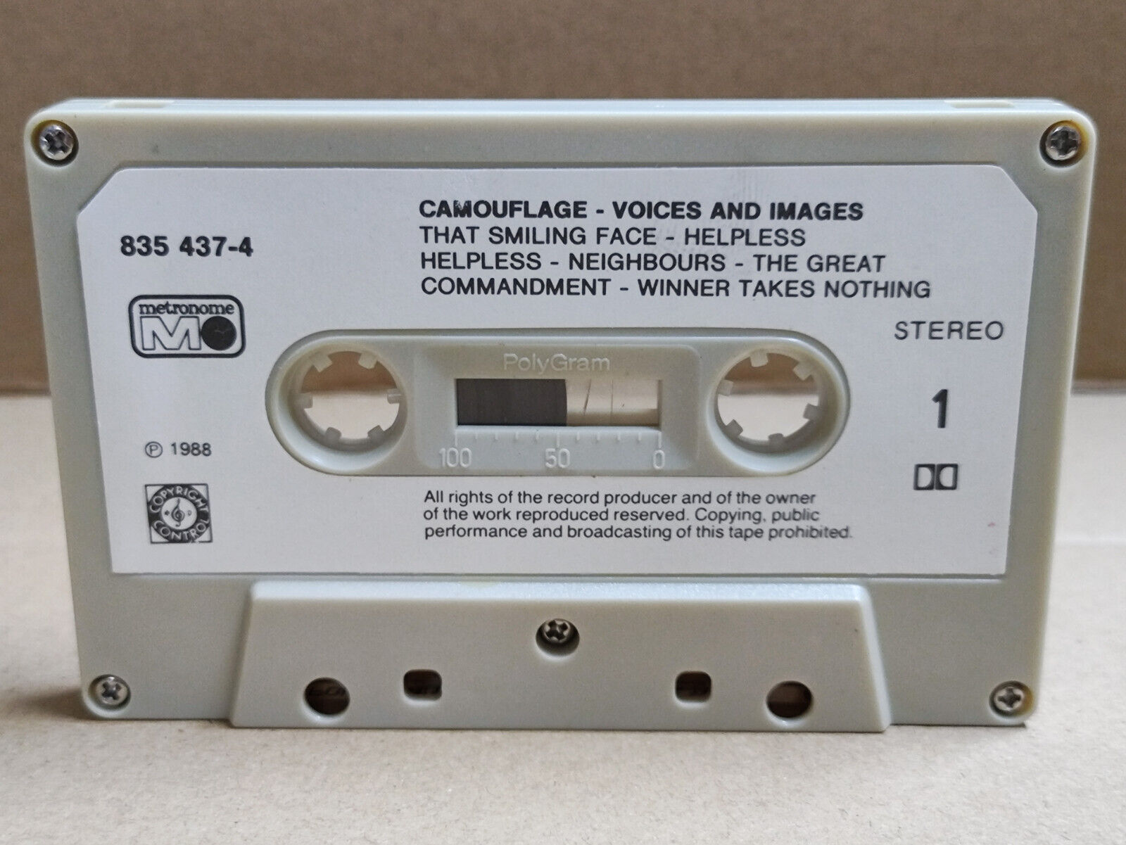 AMM68 CAMOUFLAGE VOICES AND IMAGES HELPLESS 1988 ENGLISH CASSETTE (CS2279)