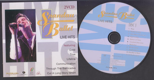 Mega Rare Spandau Ballet Live Hits Gold True Hong Kong 2x VCD FCS6124