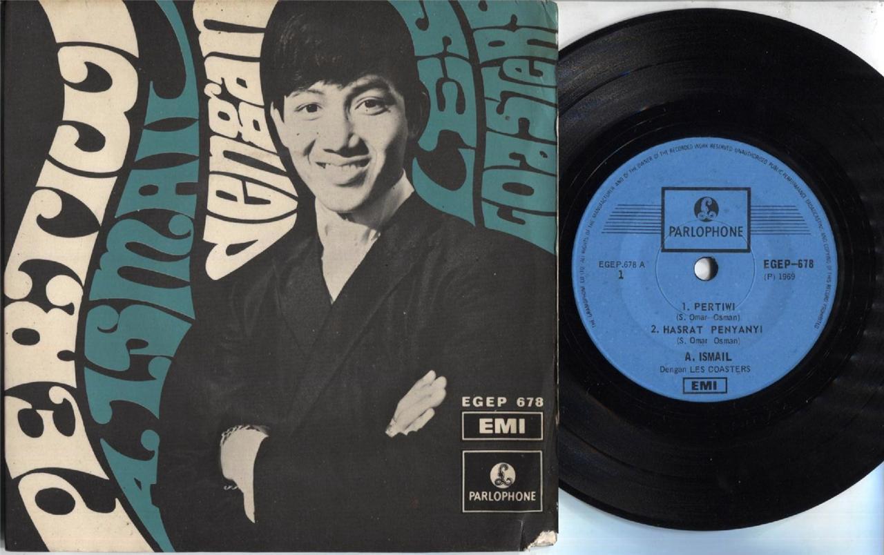 Mega Rare 60's Malay A.Ismail & Les Coasters Band 1969 Psych Garage 7" EP MEP401