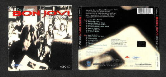 Best Of Bon Jovi Cross Road 1994 Rare Polygram Taiwan 2x VCD Video cd FCS7993
