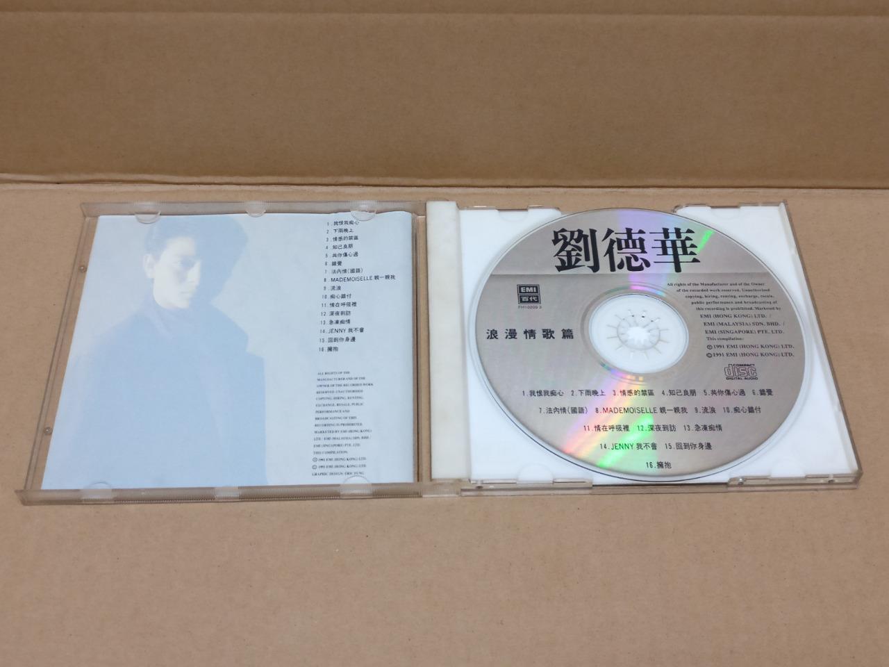 Hong Kong Andy Lau 刘德华 浪漫情歌篇 1991 Mega Rare Singapore CD FCB1521