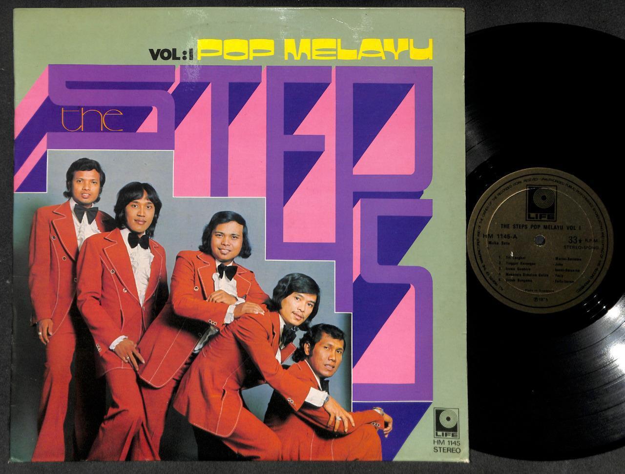 Rare Indonesia Malay The Steps Band Vol.1 Pop Melayu Life Label 12" LP MLP536