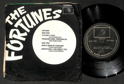 The Fortunes Elvis Presley Compil Mega Rare Singapore Cover & Label 7" EEP1588