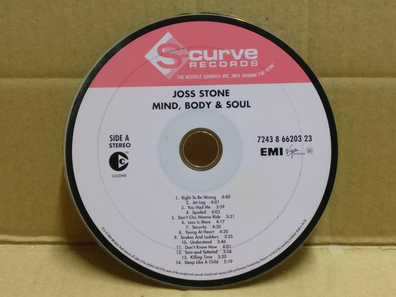 AMM Joss Stone Mind Body Soul 2004 EU English CD FCS10063 (No Case)