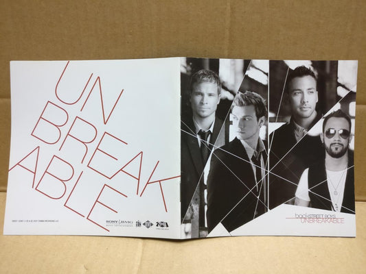 Backstreet Boys BSB Unbreakable 2007 Rare Singapore English CD FCS9907