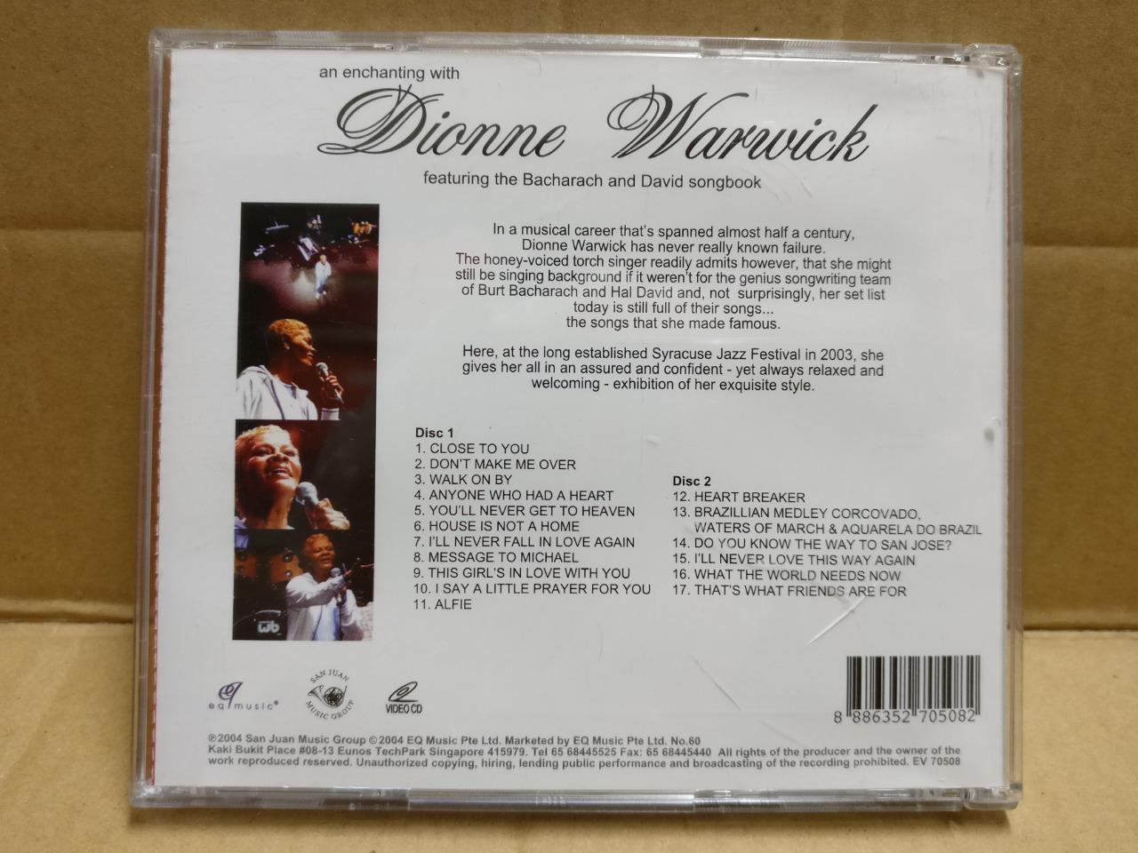 Dionne Warwick Close To You 2004 Singapore English Video 2x VCD FCB2276