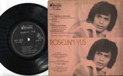  Rare Malaysia Malay Singer Roselan Yus Sung P. Ramlee Song SATAY 7" EP MEP434