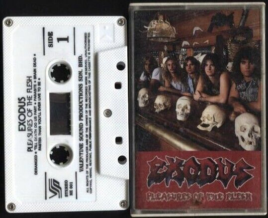 Exodus Pleasures Of The Flesh Mega Rare Malaysia Cassette CS607