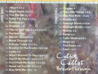 New Sealed Colbie Caillat Breakthrough Deluxe DSD For Car China 2x CD FCB2231 F