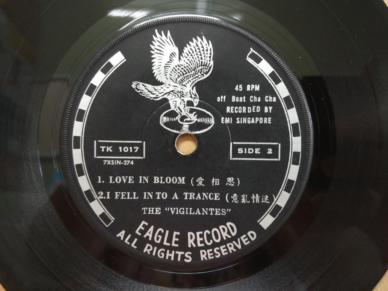 Mega Rare Singapore Vigilantes Band OB Cha Cha Instrumental Music 7" EP CEP2940