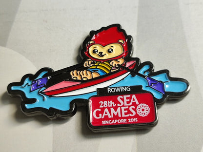 AMM68 PIN BADGE SINGAPORE 28TH SEA GAMES 2015 ROWING (JF139)