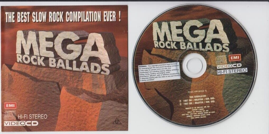 Compilation Gun N Roses Scorpions Poison 1997 EMI Malaysia VCD Video CD FCS1691