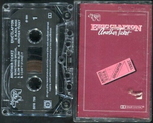 Eric Clapton Another Ticket 1981 Rare Polygram Singapore Cassette CS449