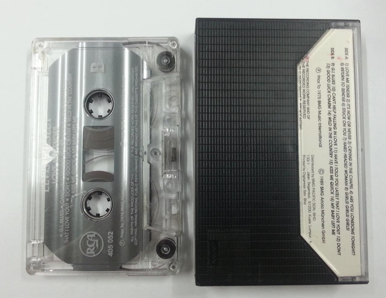 Mega Rare Elvis Presley Love Me Tender 1989 Malaysia Cassette CS1176