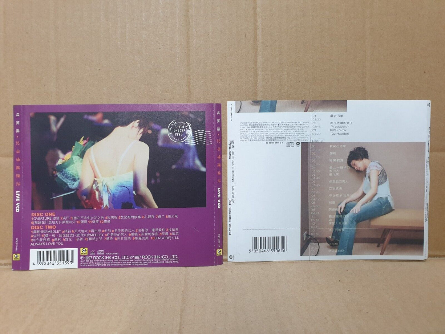 HK Sandy Lam 林忆莲 林憶蓮 Chinese 5x CD+VCD+(2xCD)+(2xVCD) Set Lot  Of 8 (FCS10339) I
