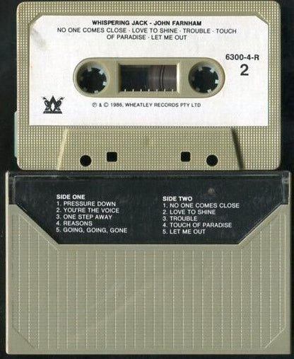 John Farnham Whispering Jack 1986 Pacific Music Rare Singapore Cassette CS422