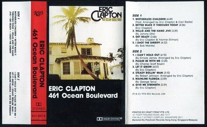 Eric Clapton 461 Ocean Boulevard 1974 Rare Singapore Cassette CS043