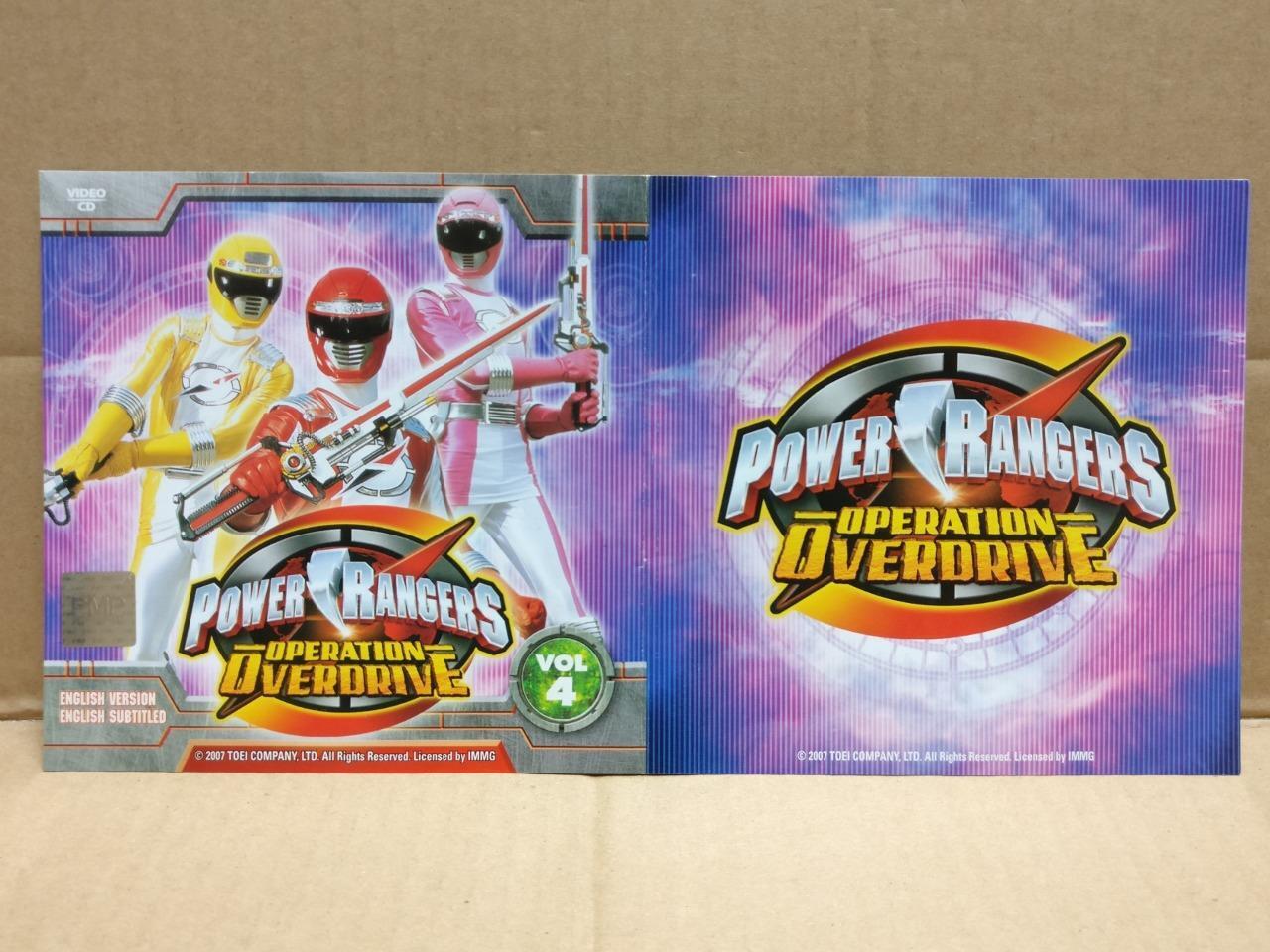 Power Rangers Operation Overdrive (4) Rare Singapore Video VCD & Card FCS9611