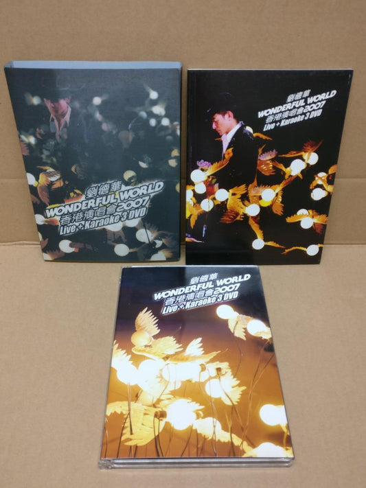 Hong Kong Andy Lau 劉德華 刘德华 Wonderful World 2008 Concert Karaoke 3x DVD FCBL024