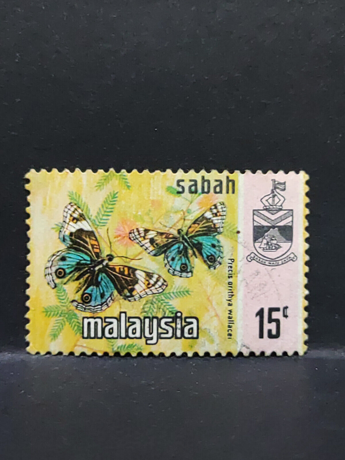 AMM68 Malaysia Sabah Butterfly 15 cents Used Stamp (SA057)