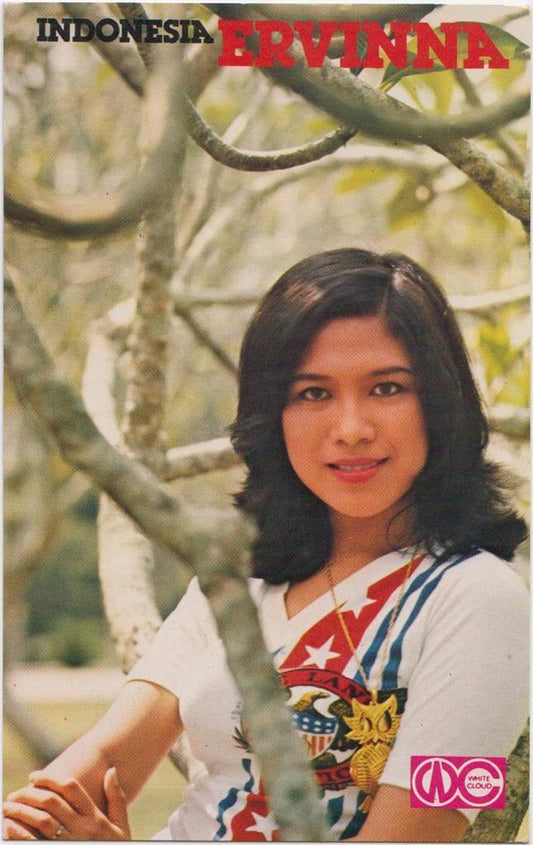 Indonesia Singer Ervinna  Pretty Woman Color Photo Card Not Postcard PC238