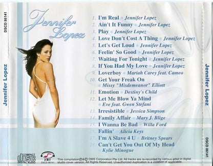 Mega Rare Jennifer Lopez On Cover Singapore Compilation CD FCS4470