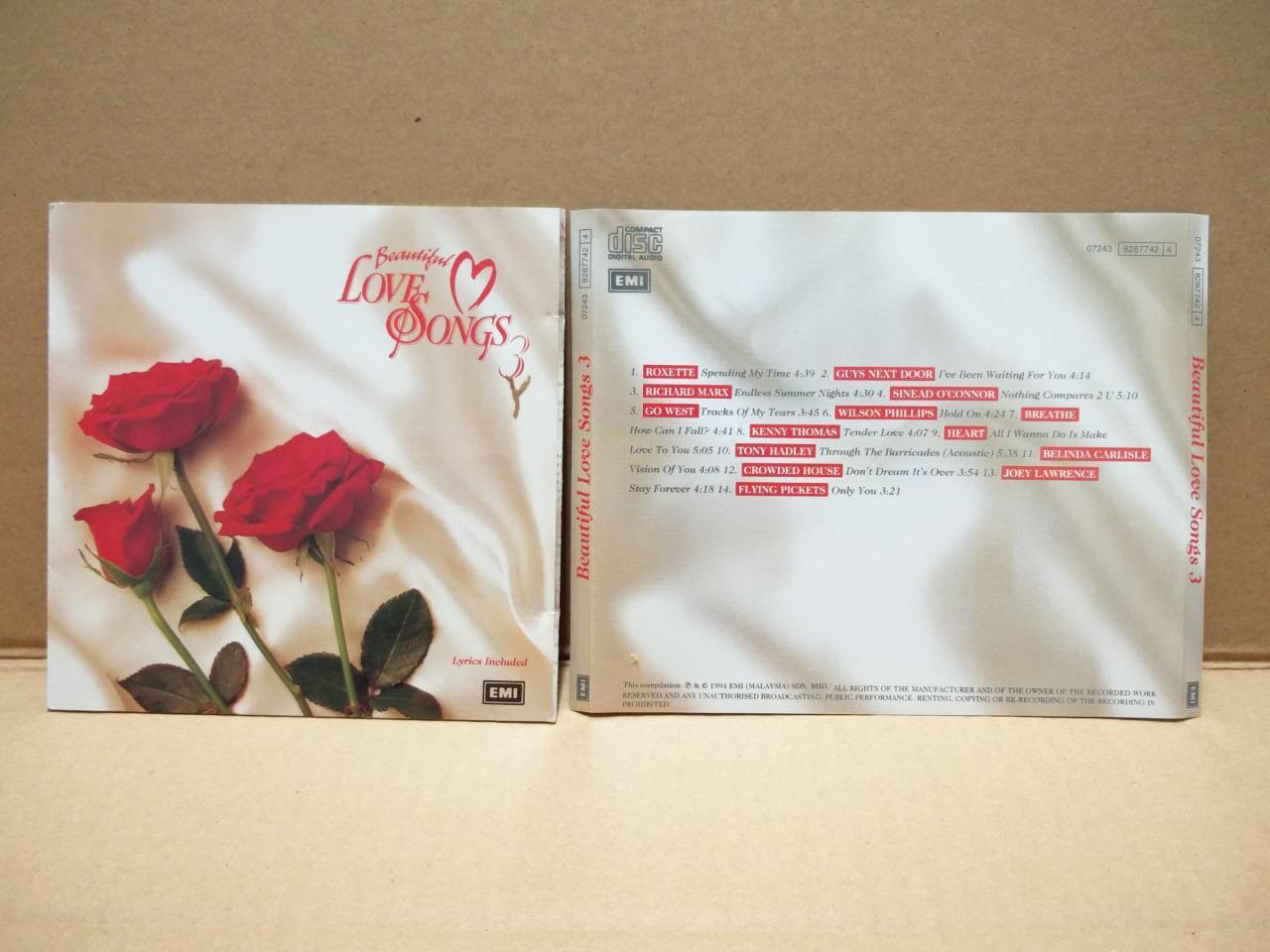 Mega Rare Love Songs Richard Marx Roxette Crowded House EMI Malaysia CD FCS7610