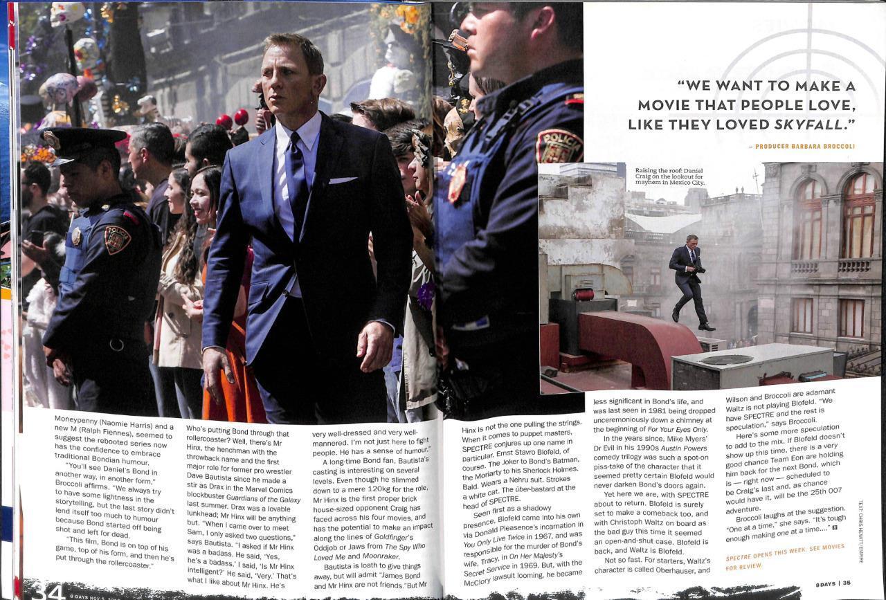 8 Days  Singapore Magazine Daniel Craig Bond 007 Handsome Macho Man (8D1307a