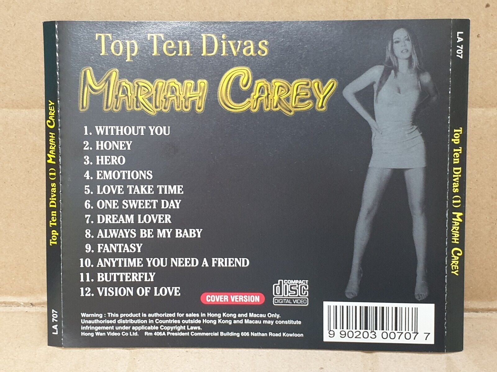 Mariah Carey On Cover Only Hong Kong English Video CD VCD (FCS10238)