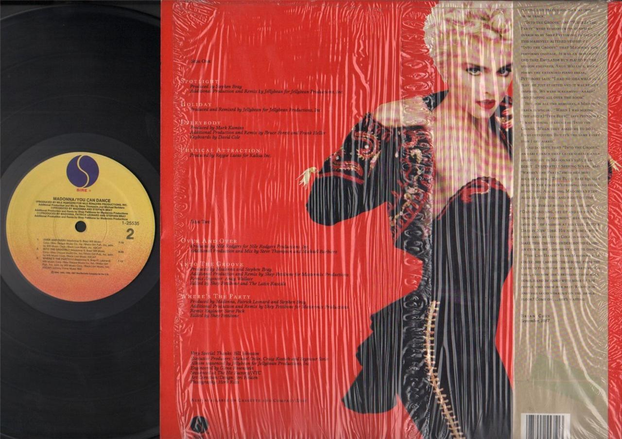 Madonna & Dancing You Can Dance Sire Label USA with Shrink 12" LP ELP1784