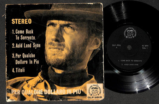 Clint Eastwood Italy Cool Unique Singapore Cover & Label  7" EP 45 RPM EEP1622