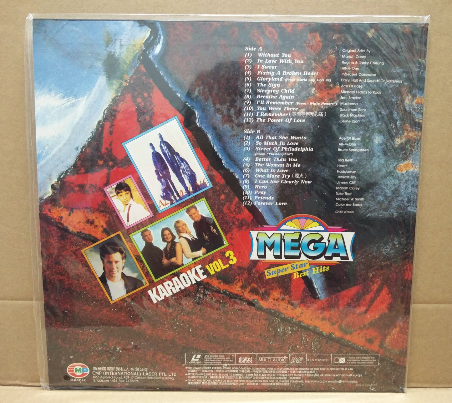 Prince Madonna Michael Jackson On Cover Karaoke Singapore 6x Laserdisc Ld Japan