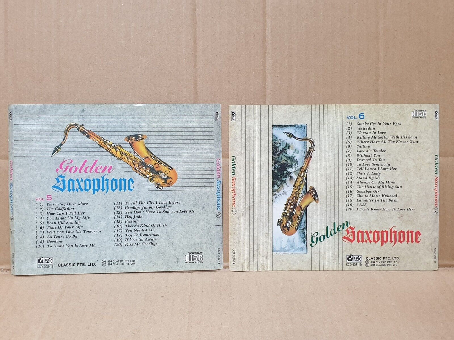 Golden Saxophone Instrumental Music English Oldies 10x CD Lot Of 10 (FCS10317) H
