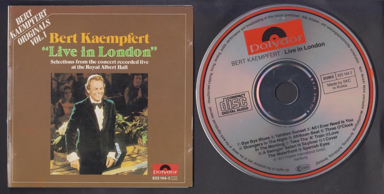 Bert Kaempfert Live In London 1975 Mega Rare Made In Korea Disc CD FCS6857