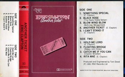 Eric Clapton Another Ticket 1981 Rare Polygram Singapore Cassette CS449