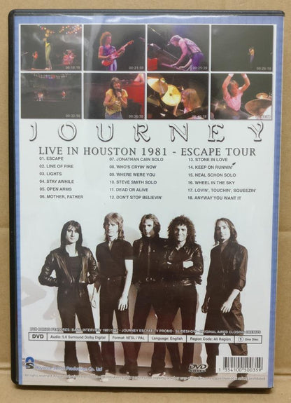 Journey Rock Band 1981 Houston Escape Tour Concert Rare Malaysia DVD FCBL089
