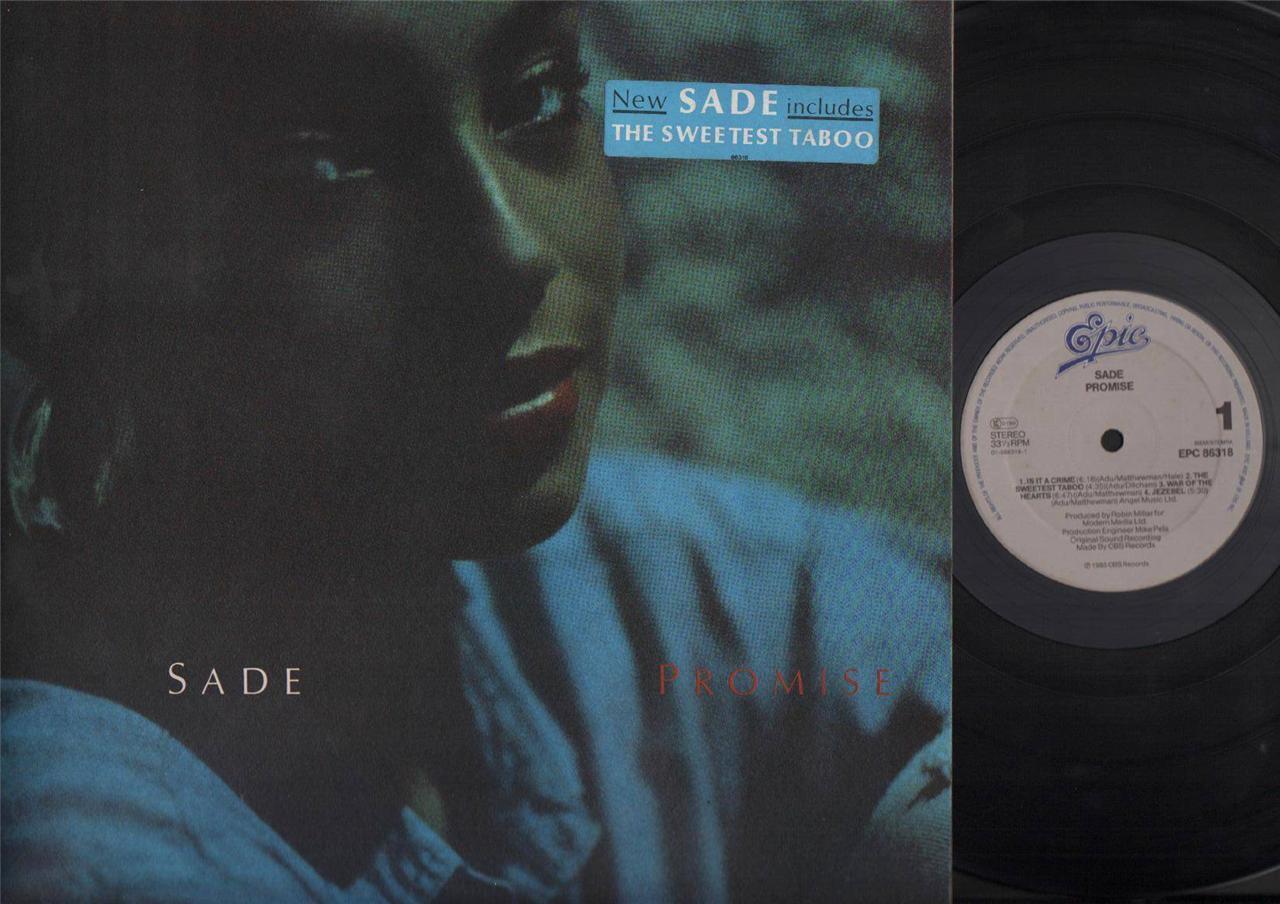 Mega Rare Sade Promise The Sweetest Taboo 1985 G/F Holland 12" LP ELP2131