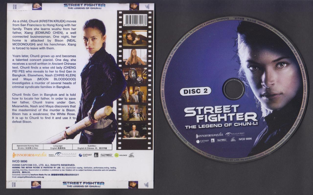 Movie Street Fighter Legend Of Chun-Li Kristin Kruek Singapore 2x VCD FCS6544