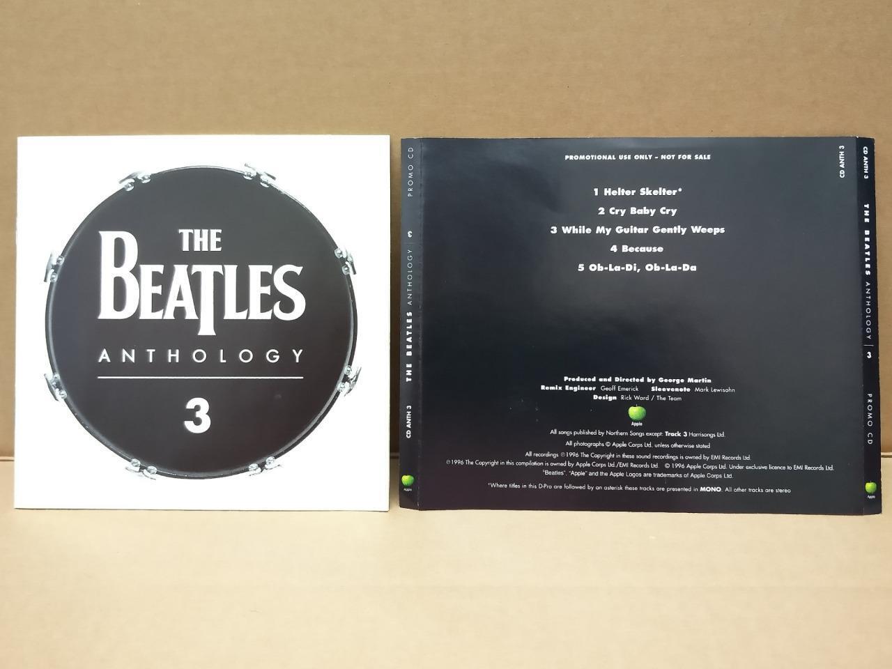 Mega Rare The Beatles Anthology 3 Apple 1996 Promo CD FCS8521a