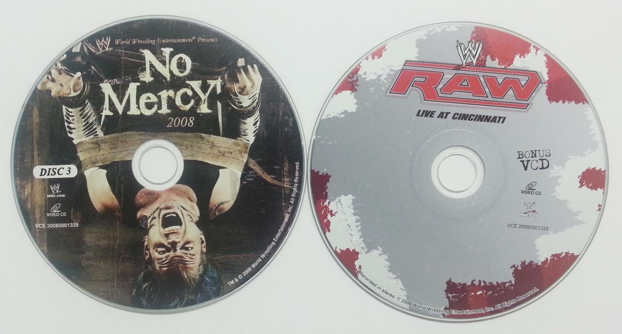 WWE Wrestling No Mercy 2008 Singapore Only 3+1 Bonus VCD Video CD FCS5872