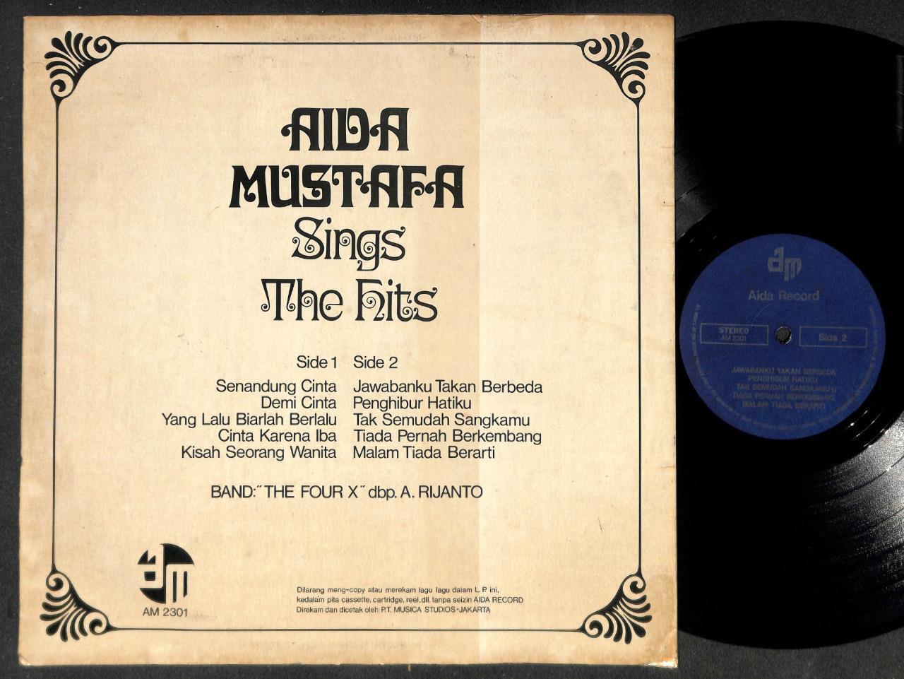 Rare Indonesia Malay Aida Mustafa & Band The Four X Aida Label 12" LP MLP546